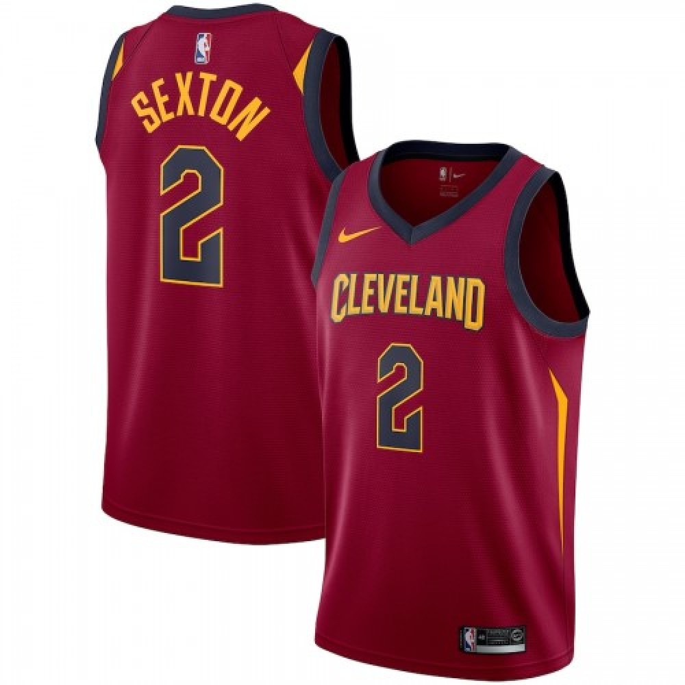 Men's Cleveland Cavaliers Collin Sexton #2 Wine Swingman Jersey - Icon Edition-Pro Kit Vault | Brand New 26/27 Sports Jerseys